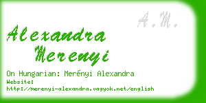 alexandra merenyi business card